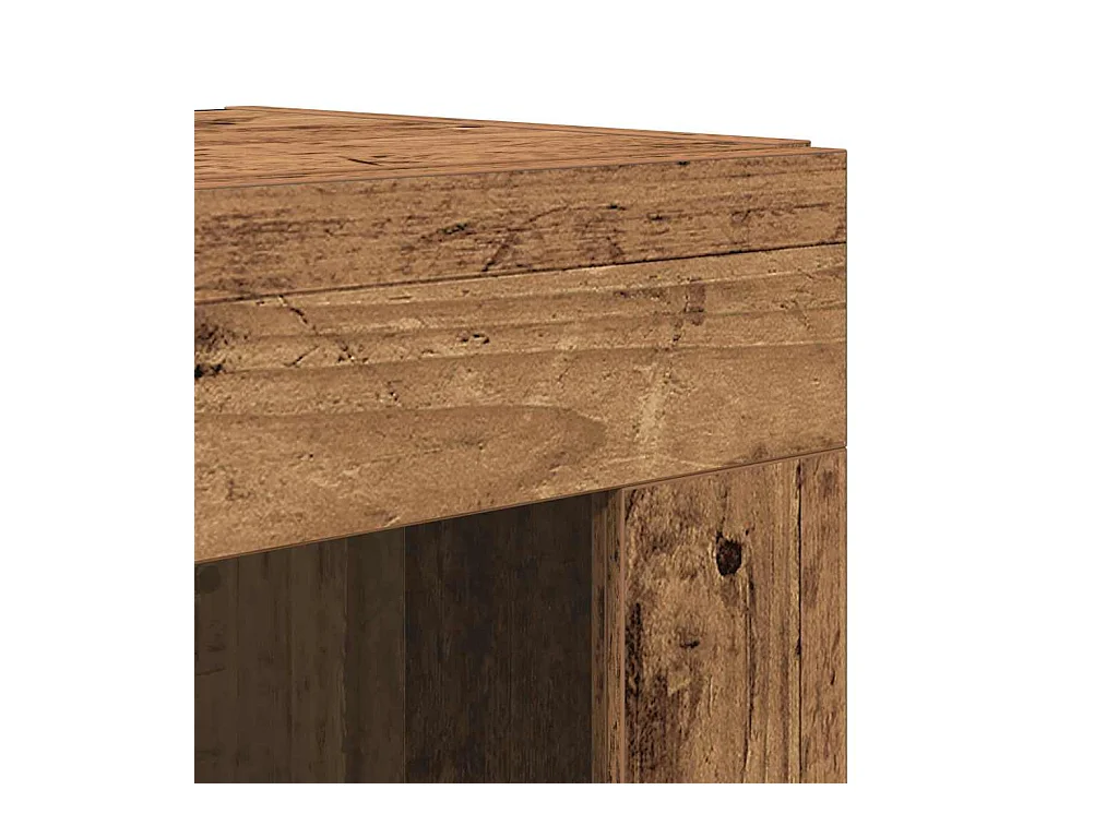 Buffet avec Cabinet Mur en Bois Ancien en Bois Aggloméré