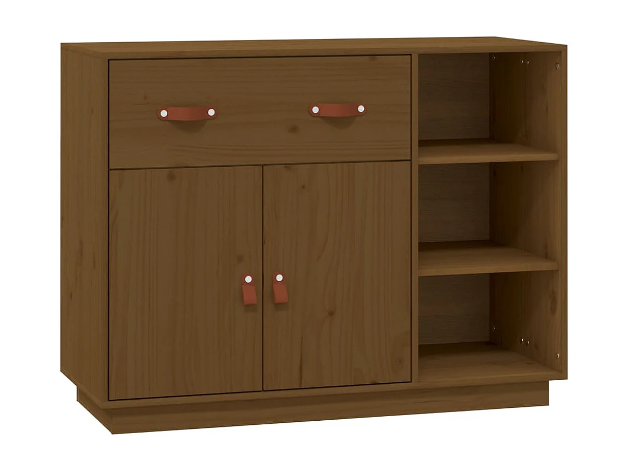 Buffet Marron miel 98,5x40x75 cm Bois massif de pin