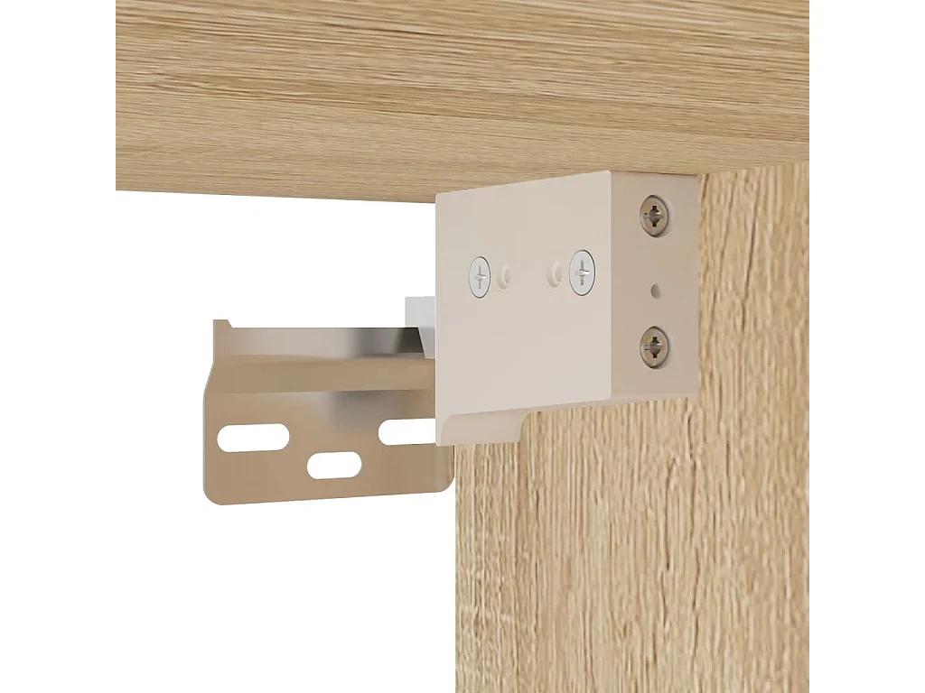 Hoog dressoir Sonoma eiken 34,5x34x180 cm Technisch hout