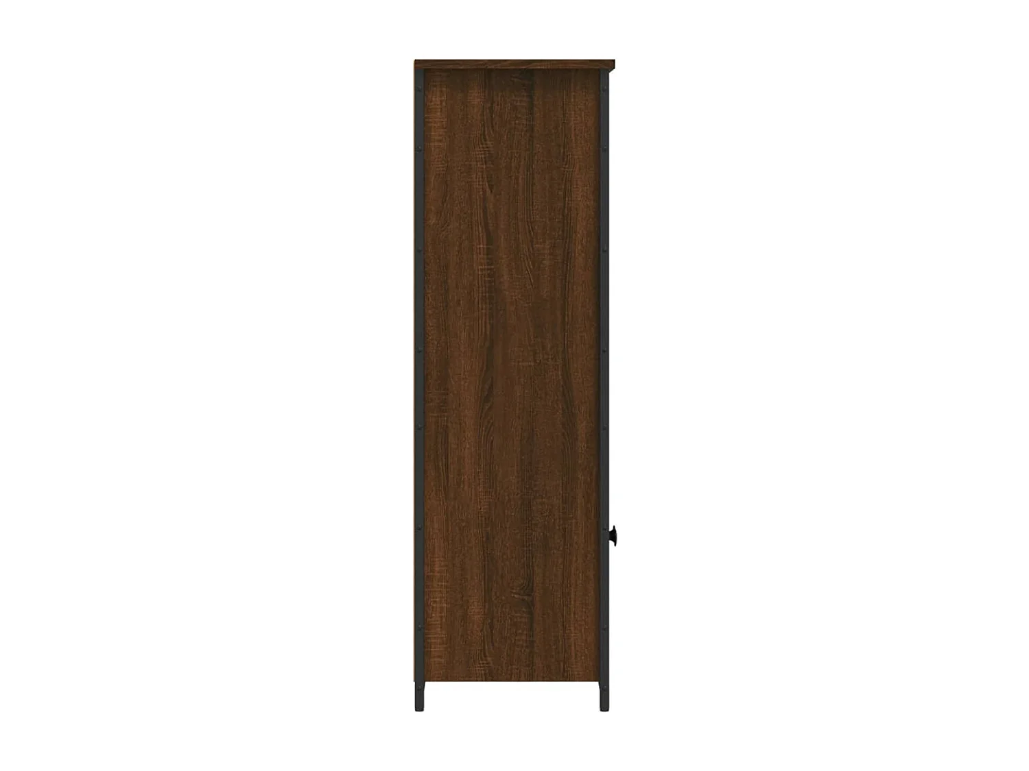 Hoog dressoir bruin eiken 62x32x103,5 cm bewerkt hout