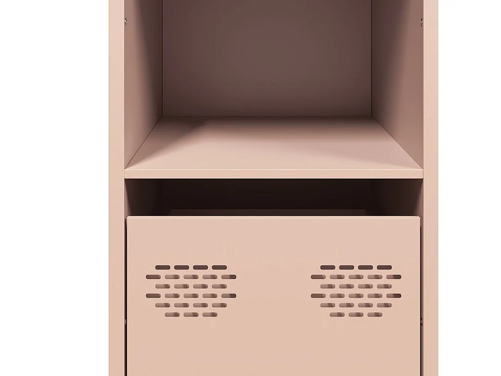 Buffet rose 101,5x39x73,5 cm acier laminé à froid