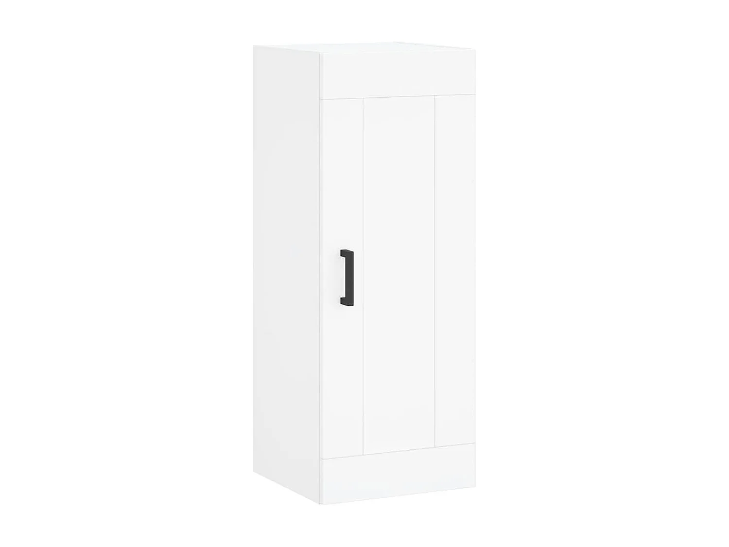 Buffet haut Blanc 34,5x34x180 cm Bois d'ingénierie