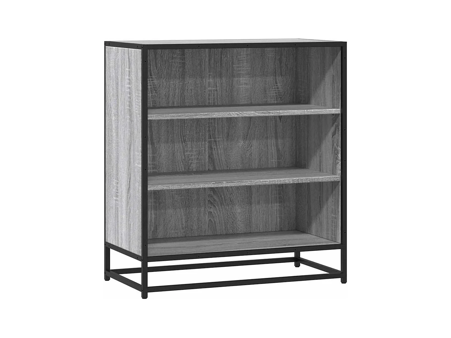 Sonoma graues Sideboard 68x35x76 cm Holzwerkstoff und Metall