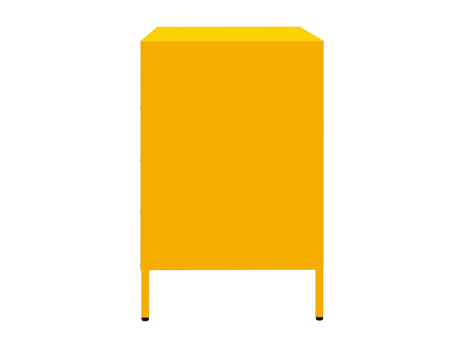 Aparador amarillo mostaza 68x39x58,5 cm acero laminado en frío