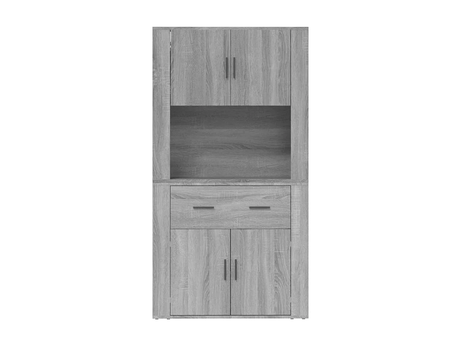 Sonoma Gray High Dressoir van bewerkt hout