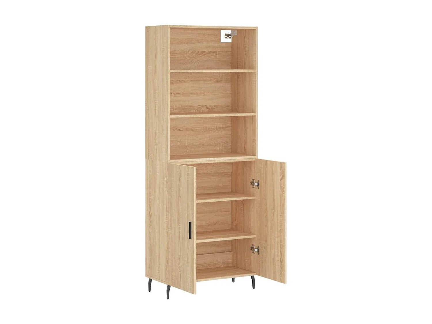 Buffet haut Chêne sonoma 69,5x34x180 cm Bois d'ingénierie