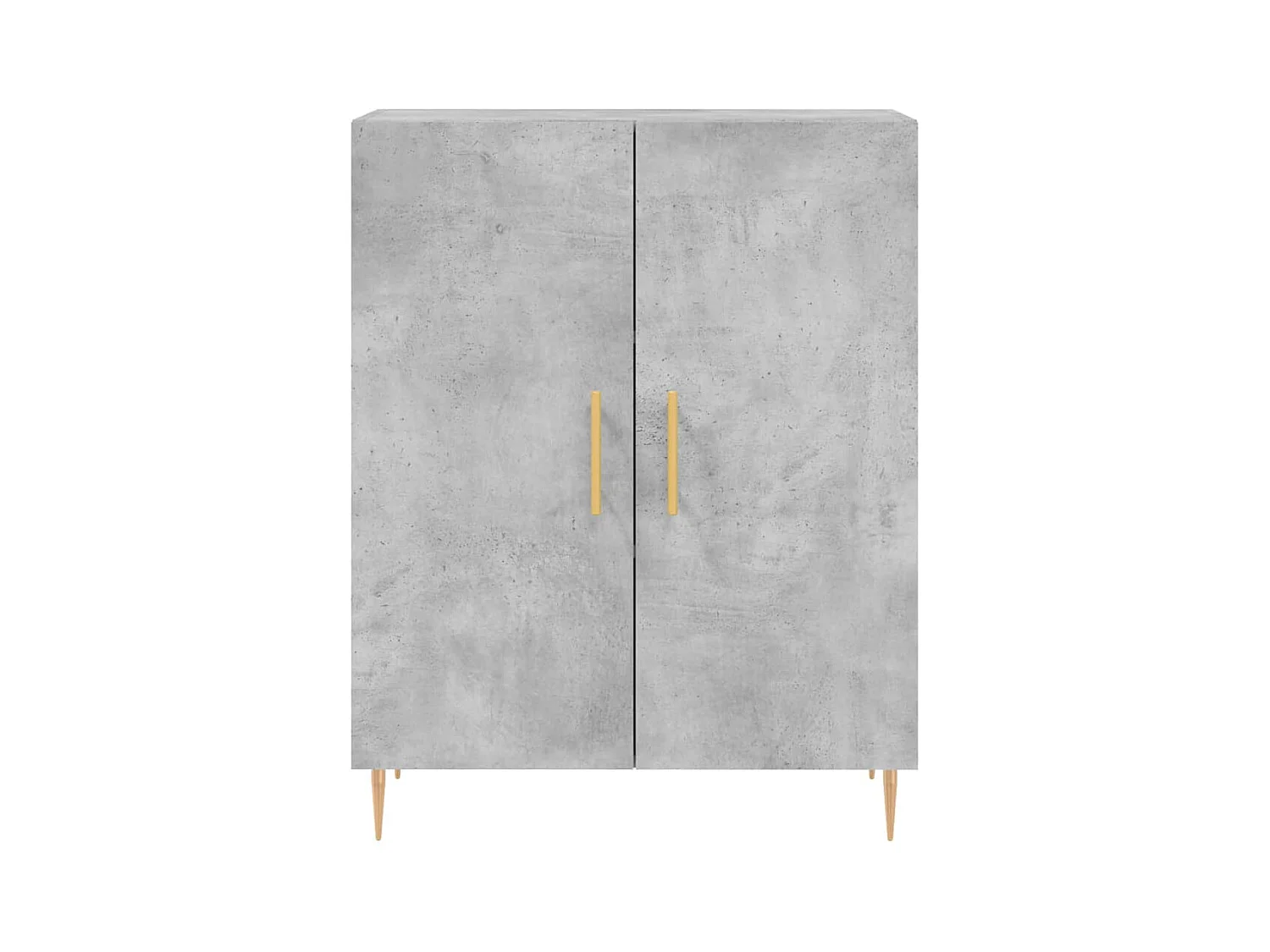 Betongraues Sideboard 69,5 x 34 x 90 cm Holzwerkstoff