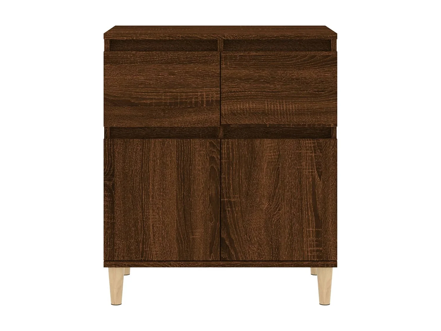 Aparador Roble Marrón 60x35x70 cm Madera de ingeniería