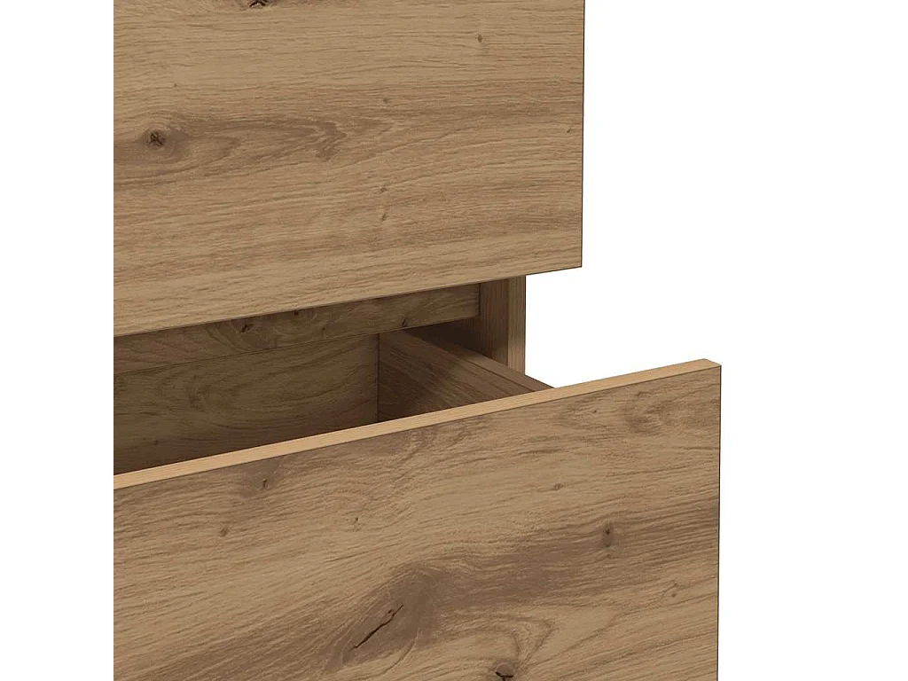 Credenza artigianale in rovere 70x41x75 cm in legno ingegnerizzato