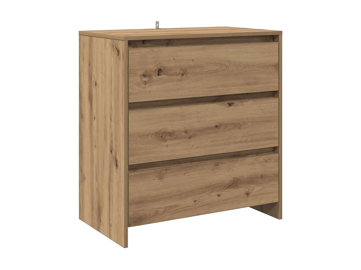 Buffet chêne artisanal 70x41x75 cm bois d'ingénierie