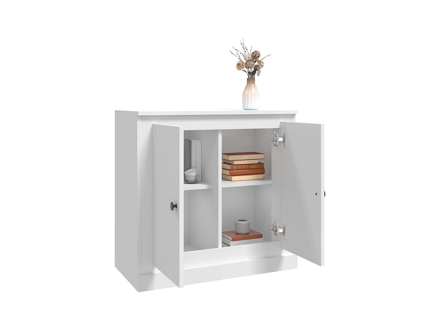 Weißes Sideboard 70x35,5x67,5 cm Holzwerkstoff