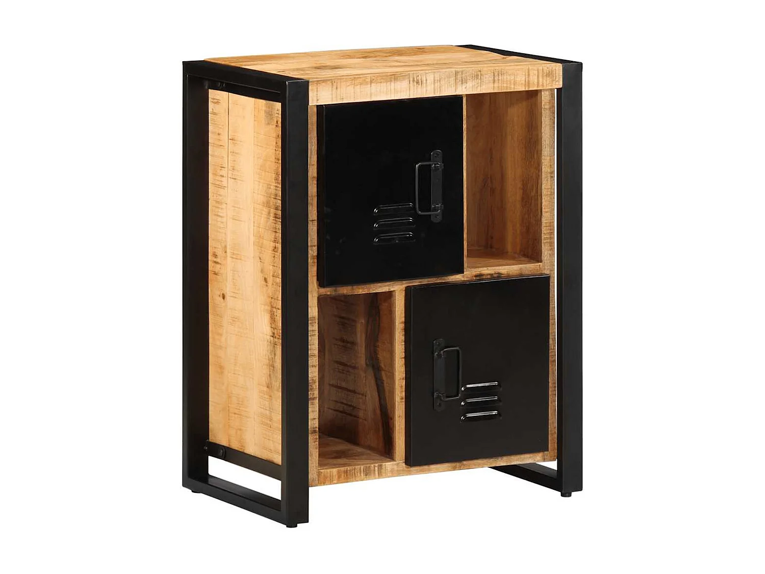 Buffet 55x35x70 cm bois de manguier brut massif