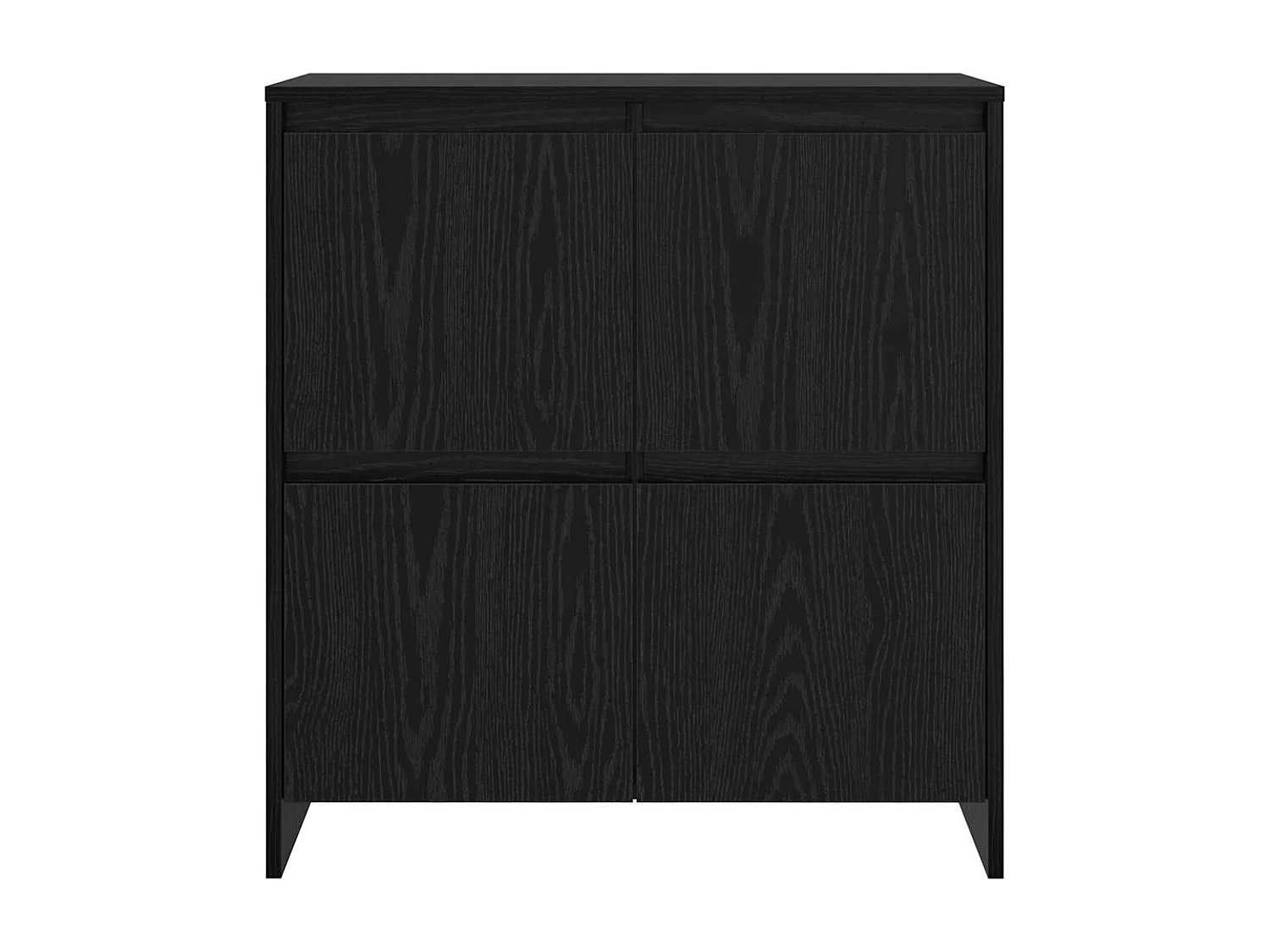 Buffet avec porte Chêne noir 70 x 41 x 75 cm Bois d'ingénierie