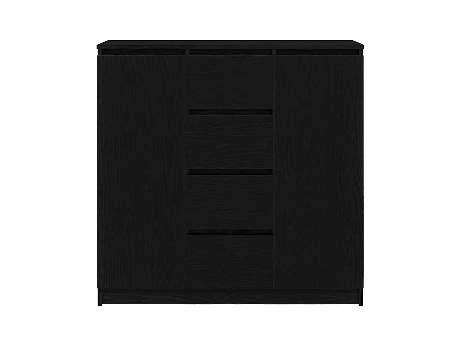 Buffet avec tiroirs chêne noir 100,5x35x98,5 cm bois ingénierie