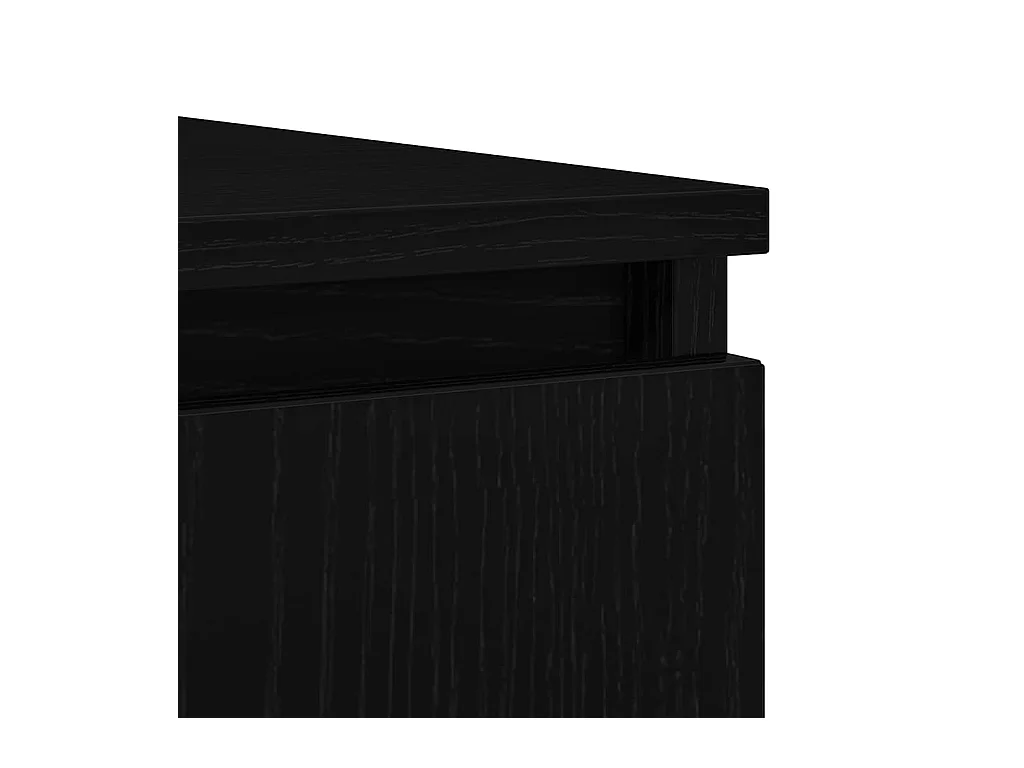 Buffet avec tiroirs chêne noir 100,5x35x98,5 cm bois ingénierie