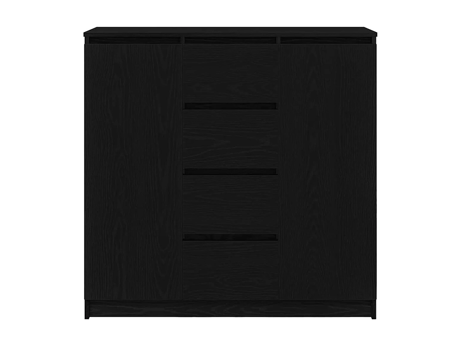 Buffet avec tiroirs chêne noir 100,5x35x98,5 cm bois ingénierie