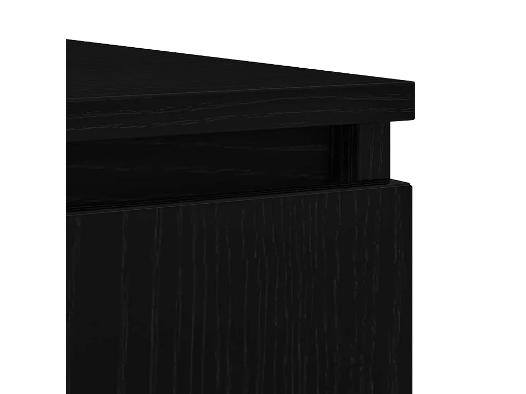 Buffet avec tiroirs chêne noir 100,5x35x98,5 cm bois ingénierie