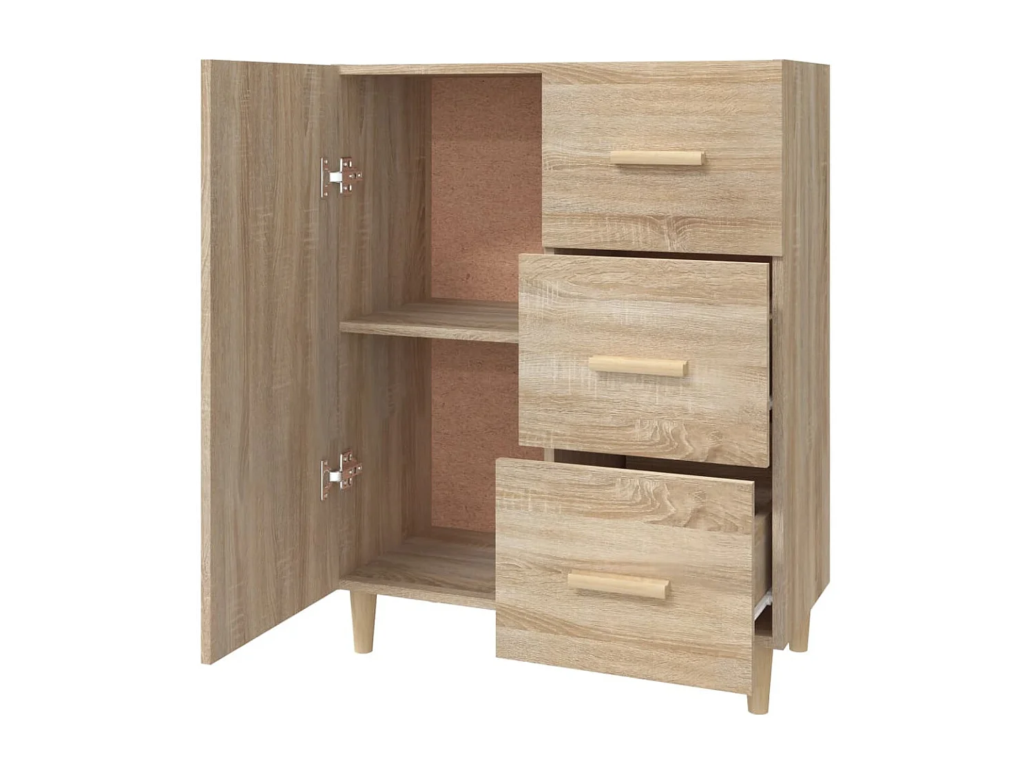 Credenza in rovere Sonoma 69,5x34x90 cm in legno ingegnerizzato