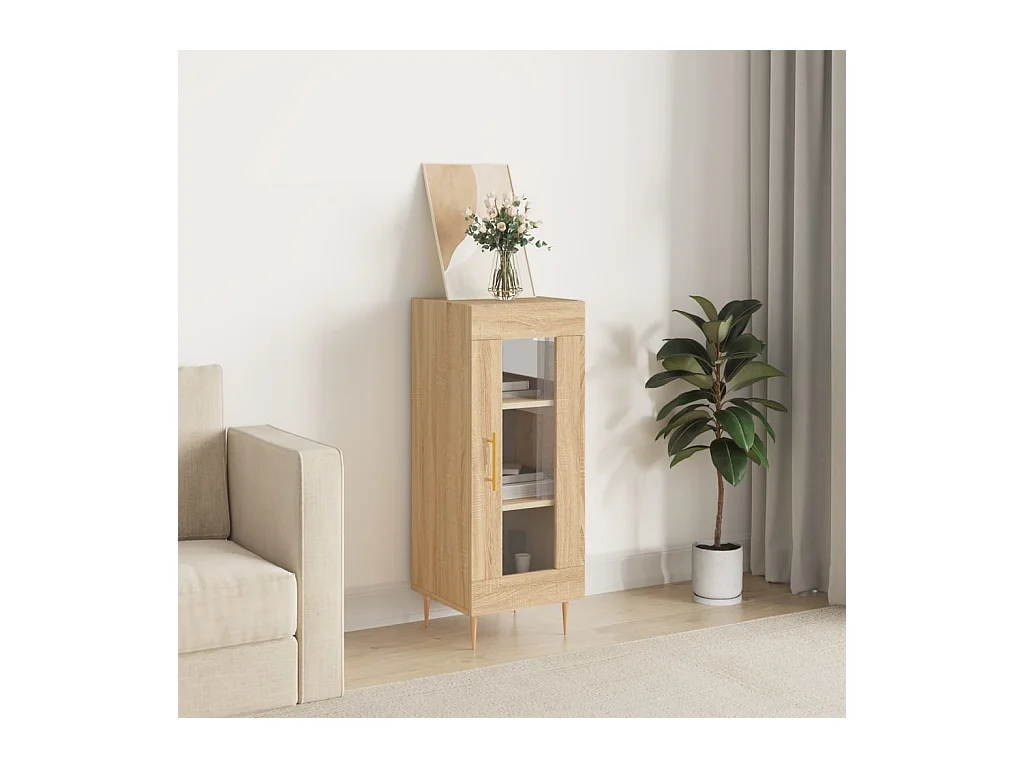 Buffet Chêne sonoma 34,5x34x90 cm Bois d'ingénierie