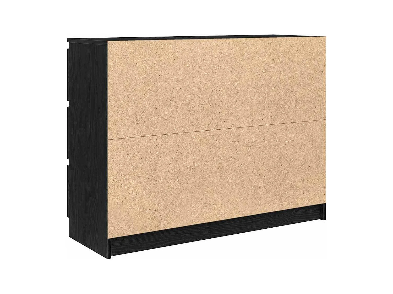 Buffet chêne noir 100x35x76 cm bois d'ingénierie