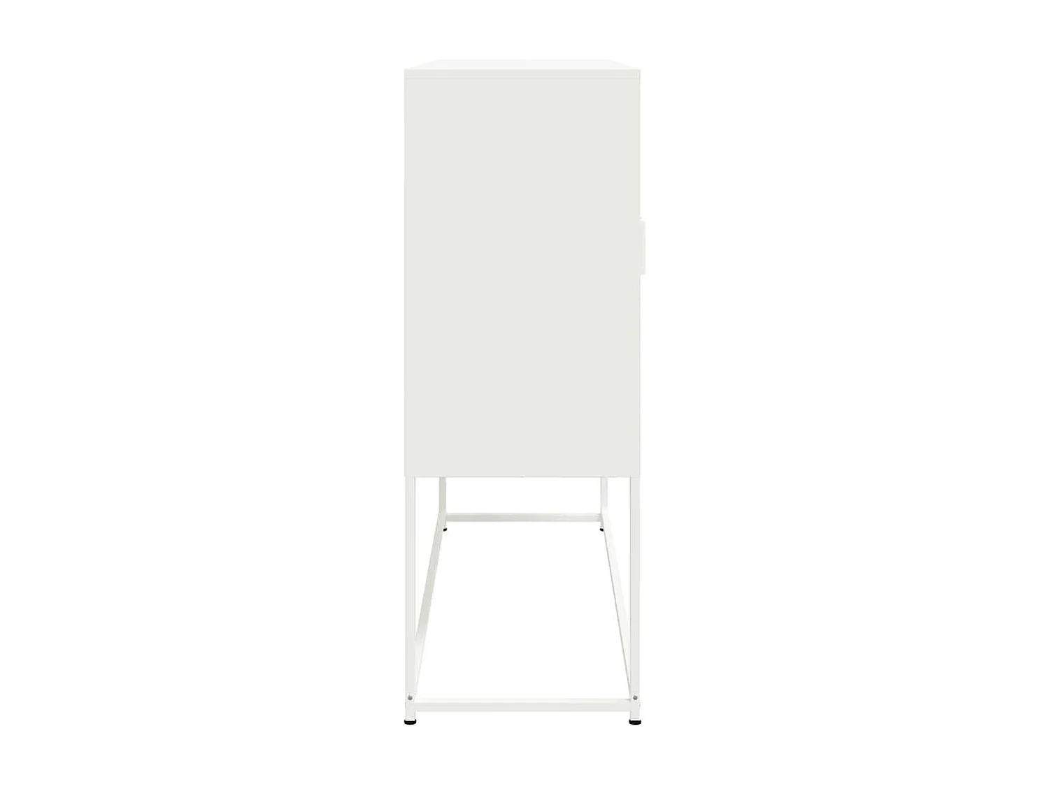 Buffet haut blanc 100,5x39x107 cm acier