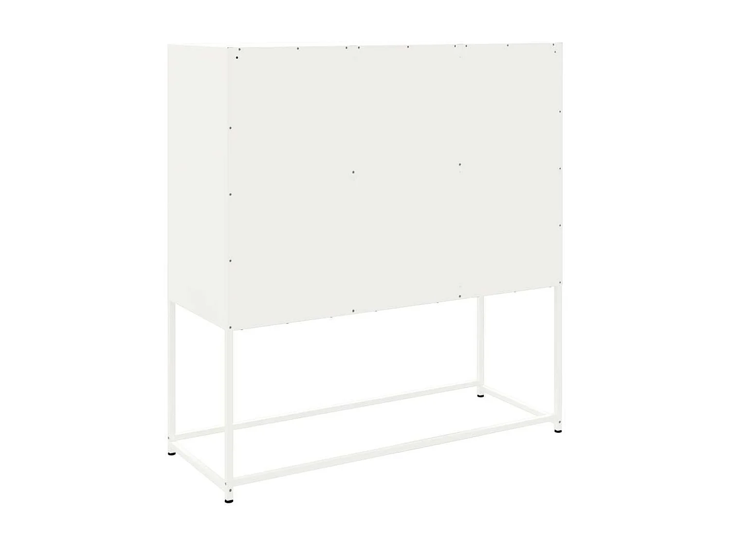 Buffet haut blanc 100,5x39x107 cm acier
