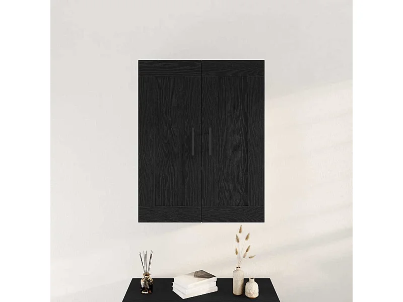 Meuble mural Chêne noir 69,5x34x90 cm Bois d'ingénierie