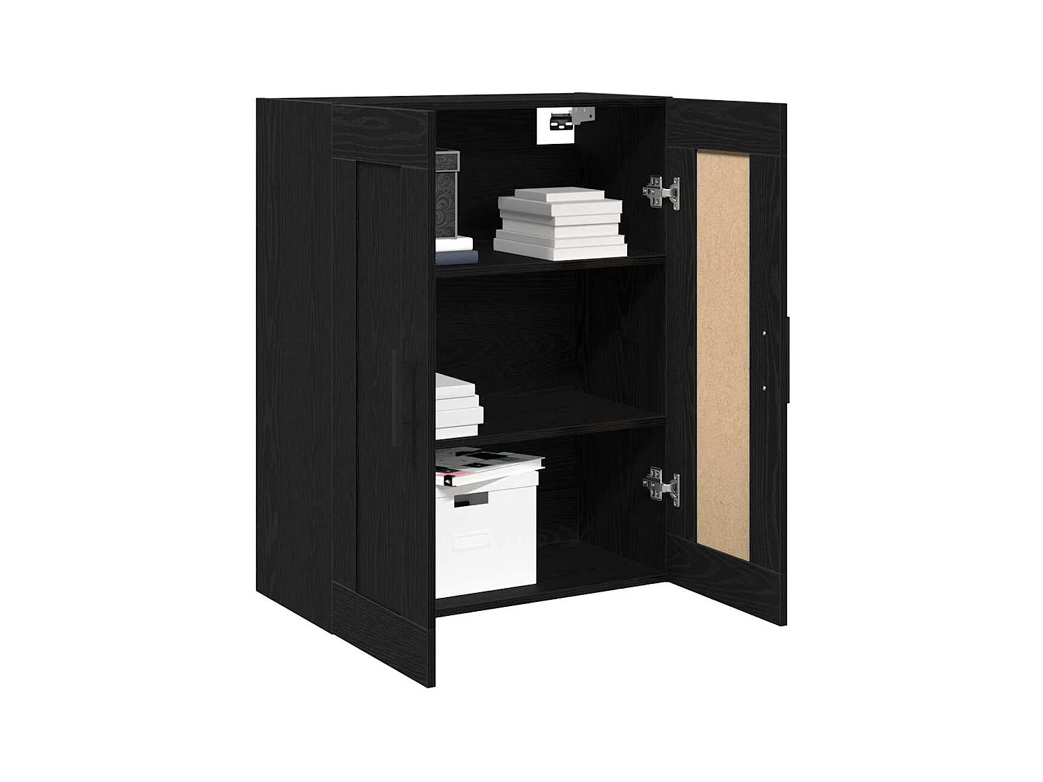 Meuble mural Chêne noir 69,5x34x90 cm Bois d'ingénierie