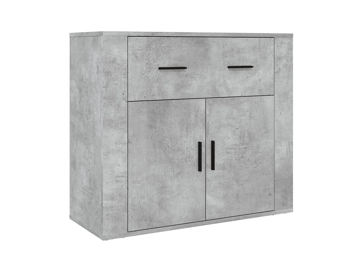 Buffet haut Gris béton Bois d'ingénierie