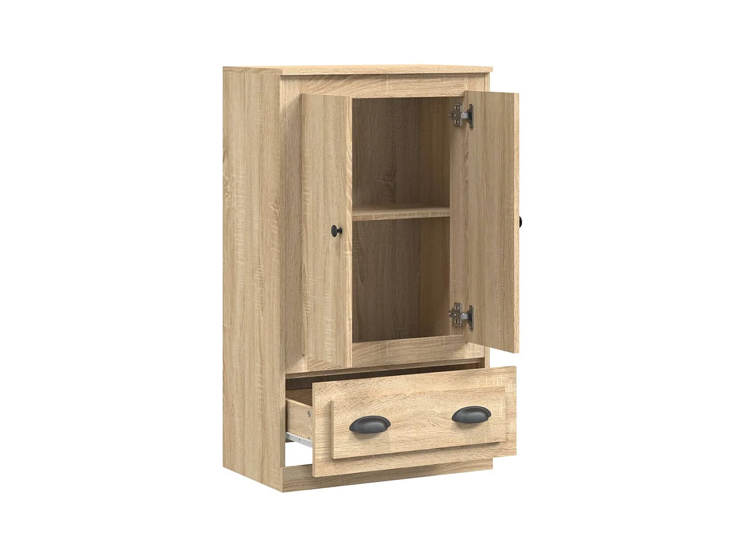 Buffet haut chêne sonoma 60x35,5x103,5 cm bois d'ingénierie