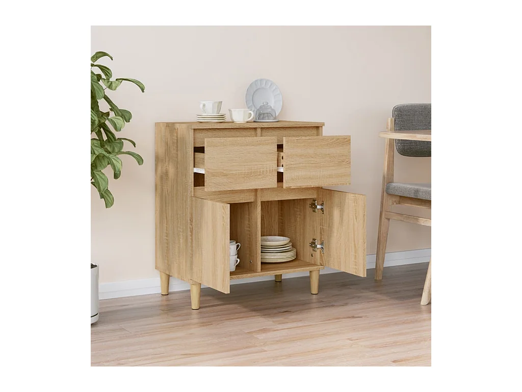 Sonoma Eiken Dressoir 60x35x70 cm Engineered Wood