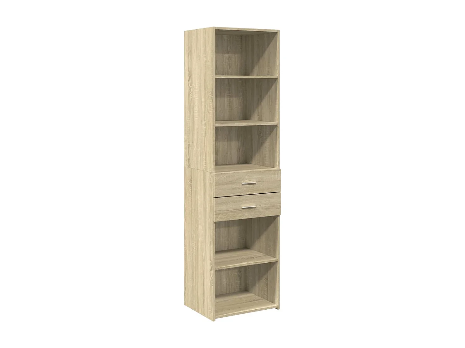 Buffet haut chêne sonoma 50x42,5x185 cm bois d'ingénierie