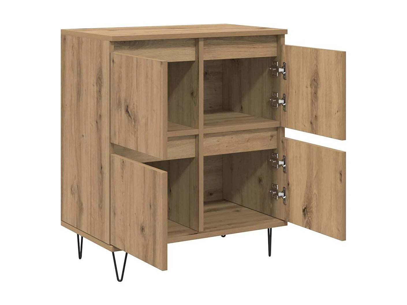 Buffet avec stockage avec porte Marron 60 x 35 x 70 cm Bois d'ingénierie
