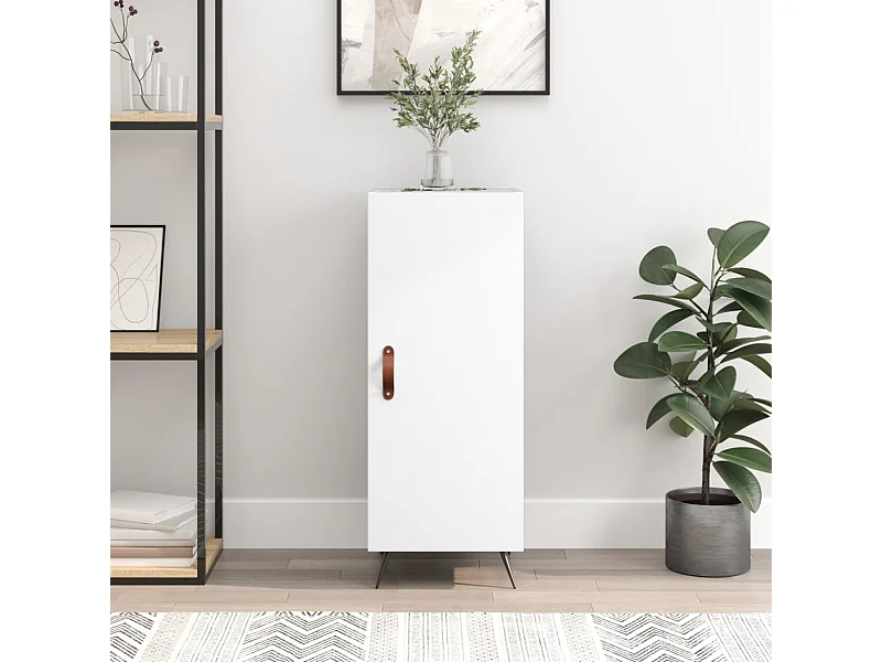 Buffet blanc 34,5x34x90 cm bois d'ingénierie