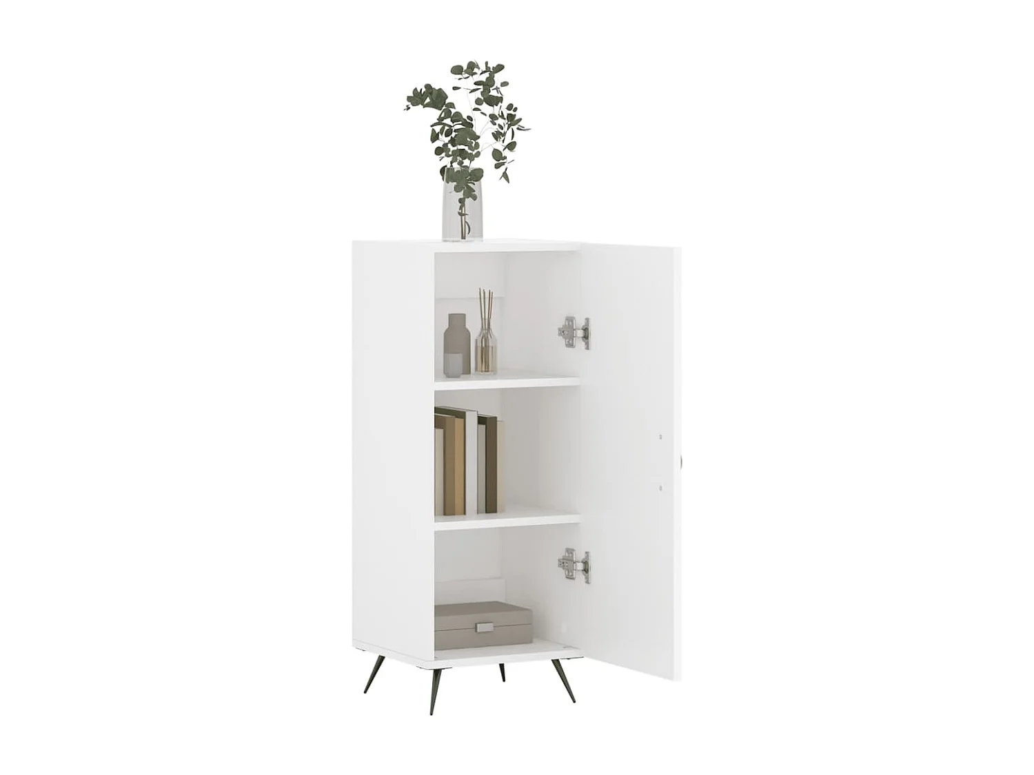 Buffet blanc 34,5x34x90 cm bois d'ingénierie