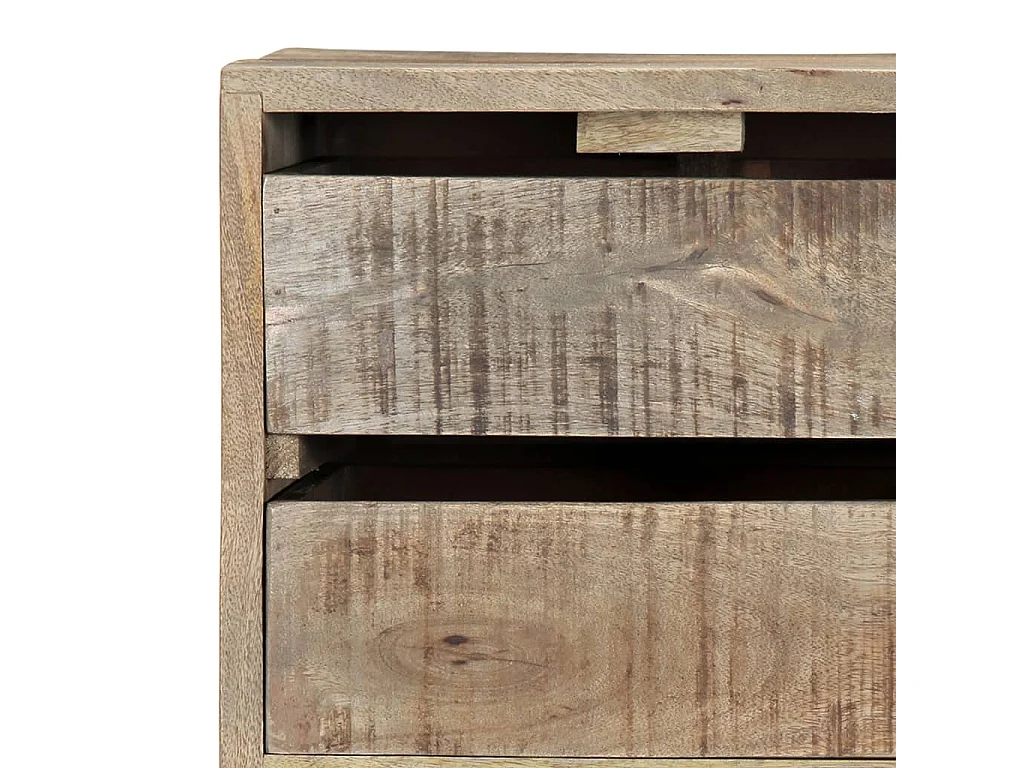 Buffet 140x30x60 cm Bois de manguier massif