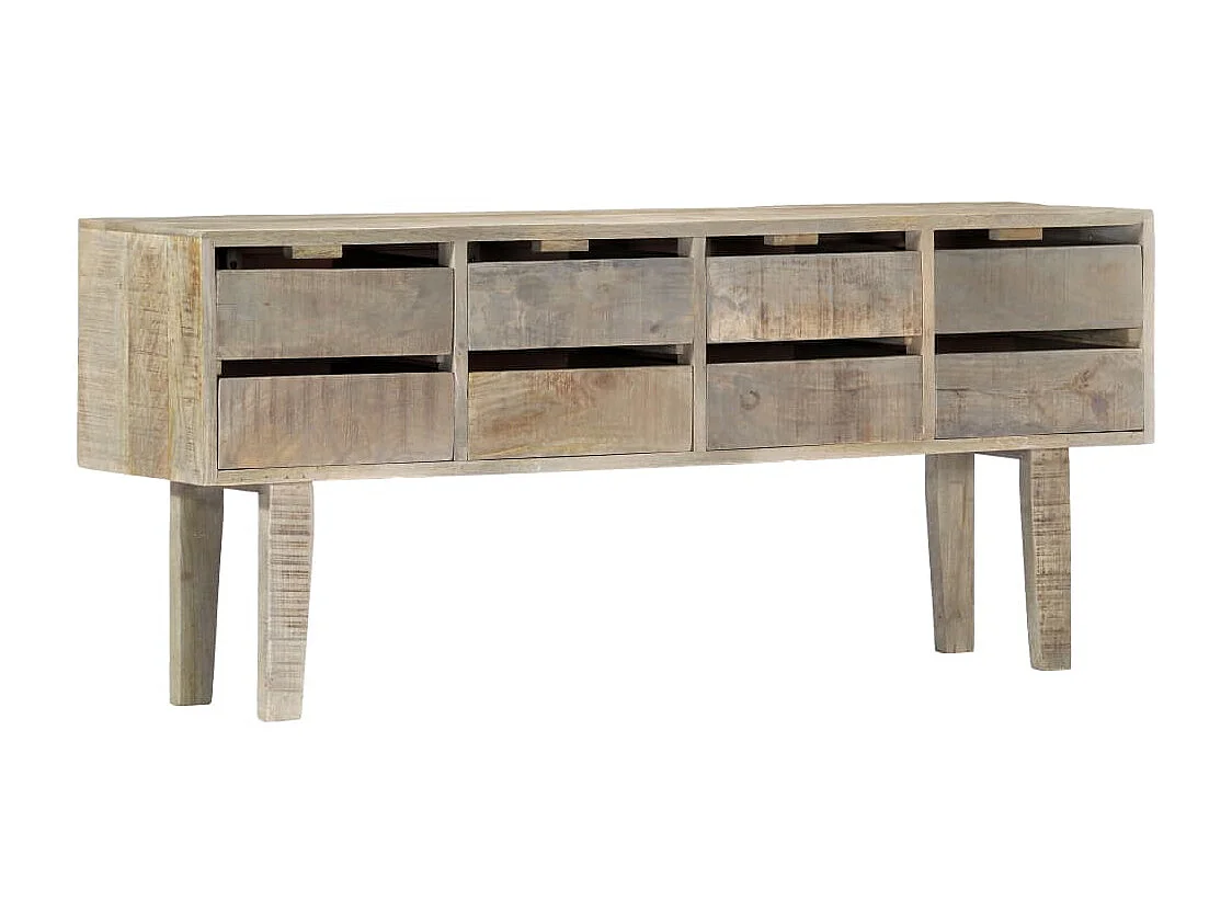 Buffet 140x30x60 cm Bois de manguier massif