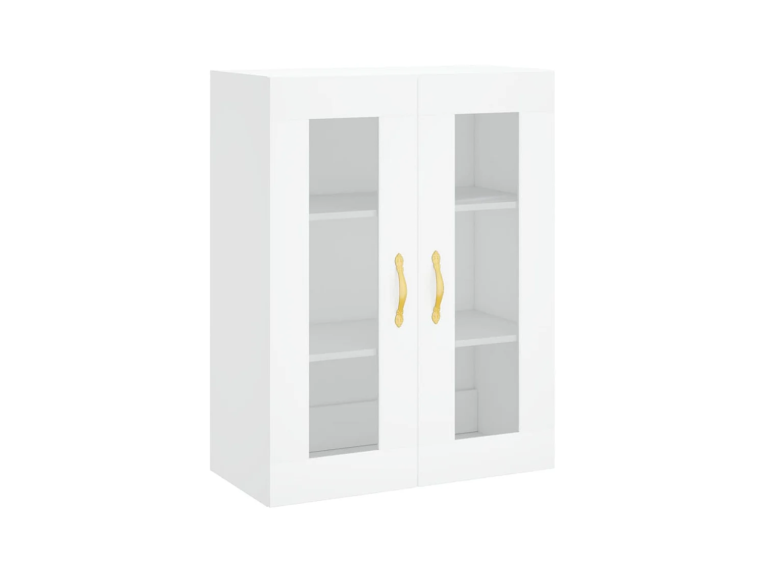 Wit hoog dressoir 69,5x34x180 cm Technisch hout