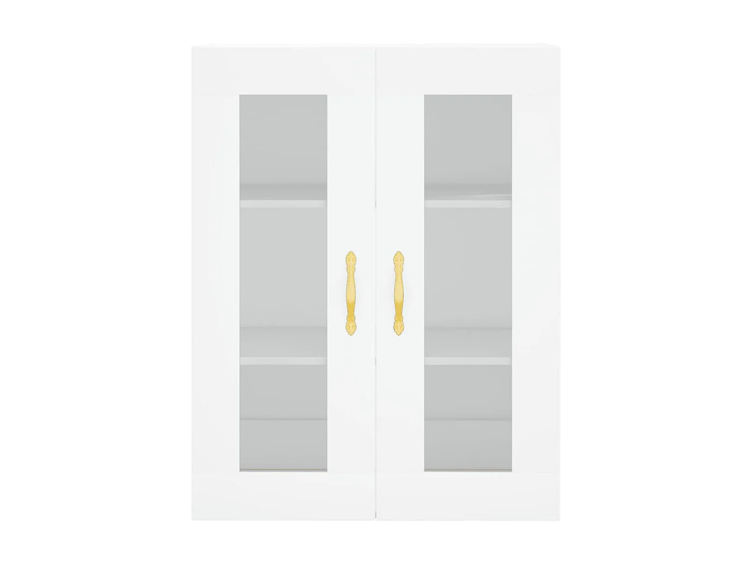 Aparador alto blanco 69,5x34x180 cm Madera contrachapada