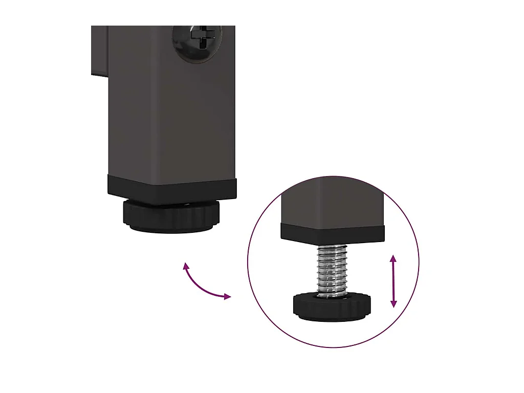 Buffet noir 100,5x39x107 cm acier laminé à froid