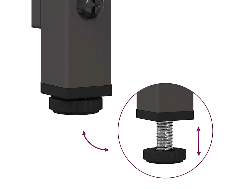 Buffet noir 100,5x39x107 cm acier laminé à froid