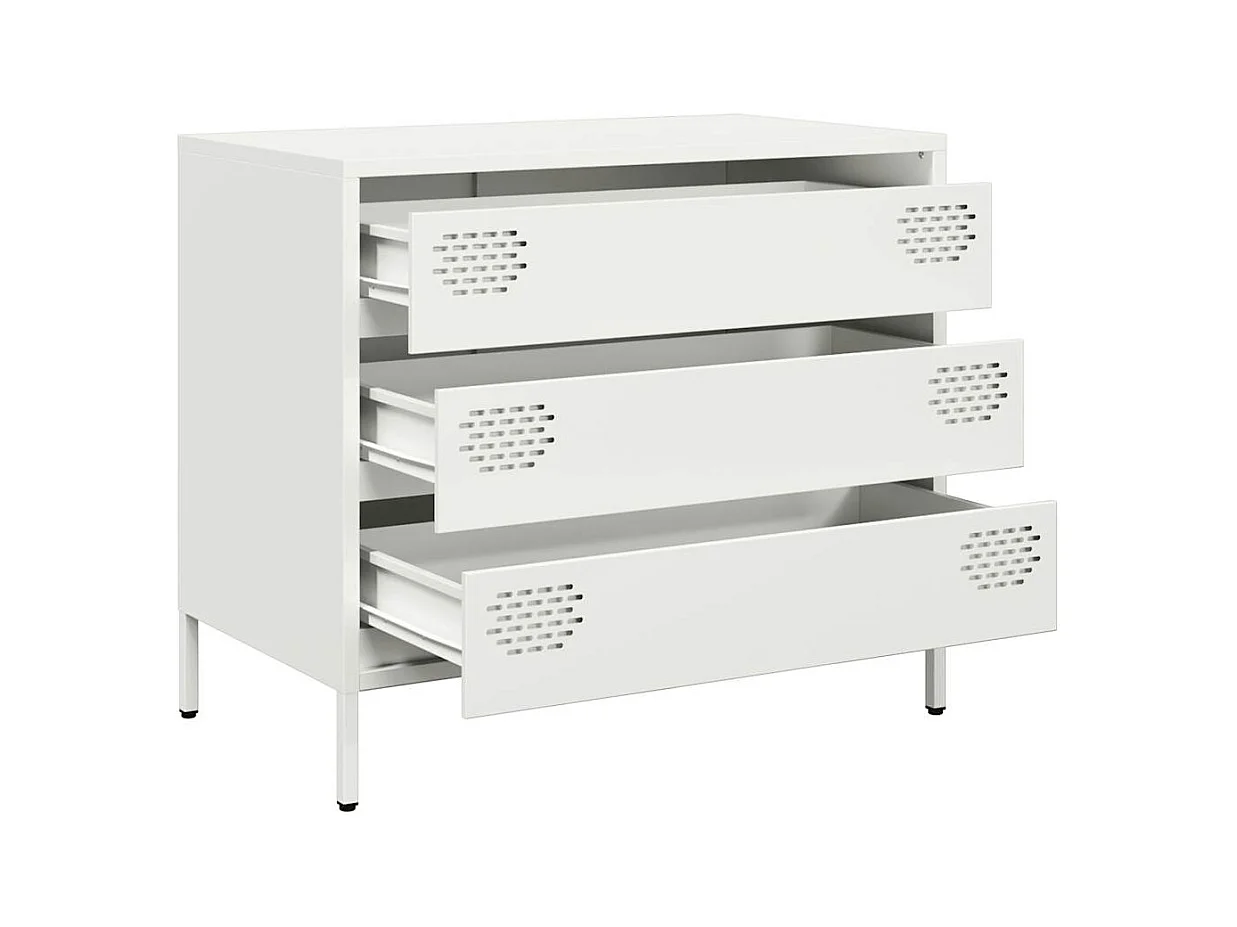 Buffet blanc 68x39x58,5 cm acier laminé à froid
