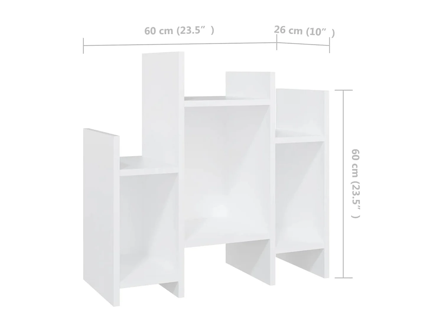Mueble auxiliar Blanco 60x26x60 cm Aglomerado