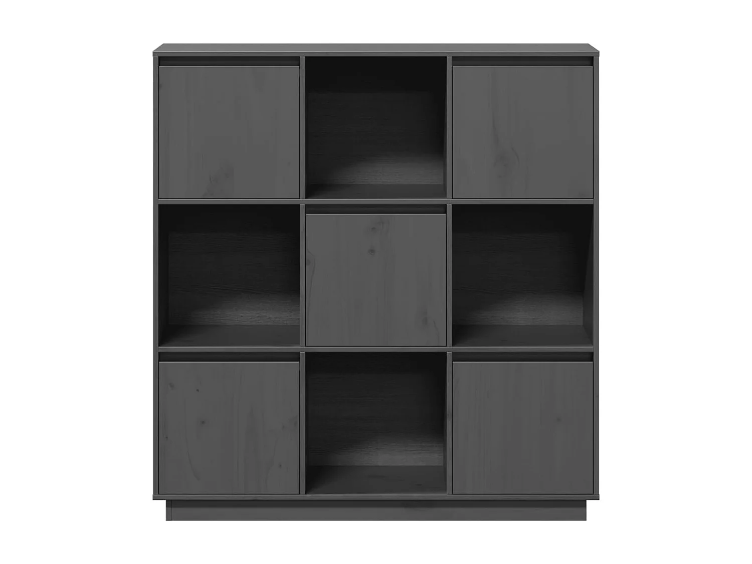 Grijs buffet 110,5x35x117 cm Massief grenenhout