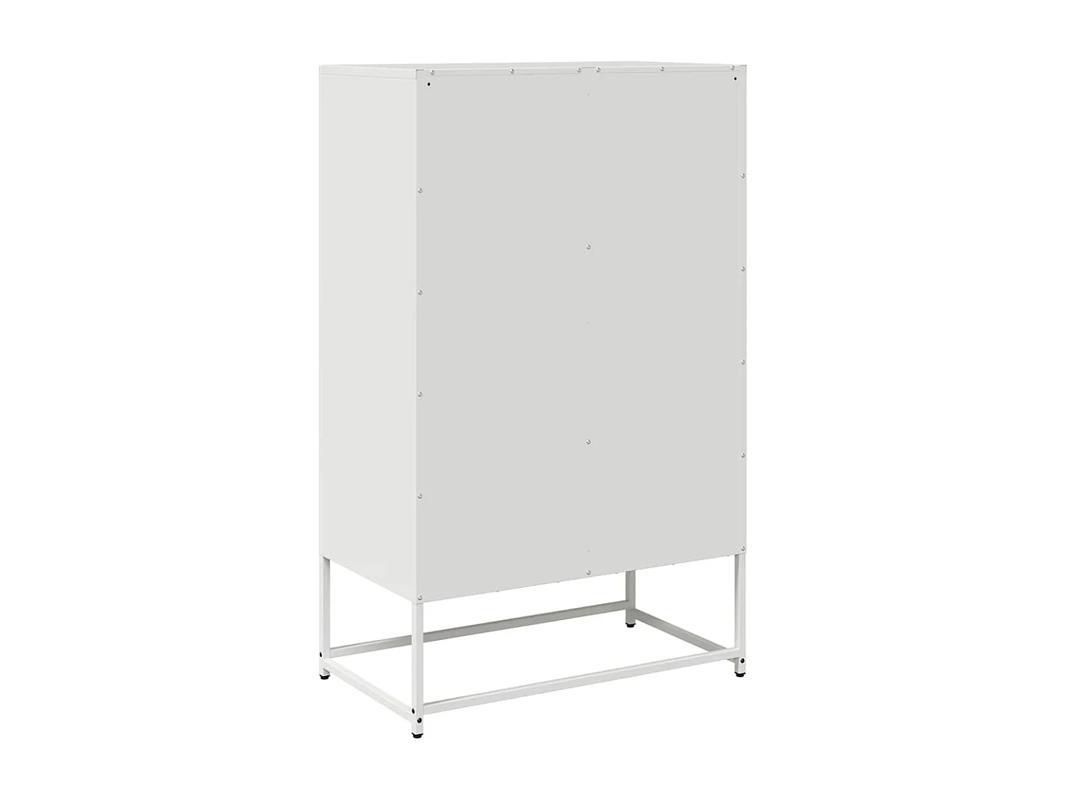 Buffet haut blanc 68x39x111,5 cm acier