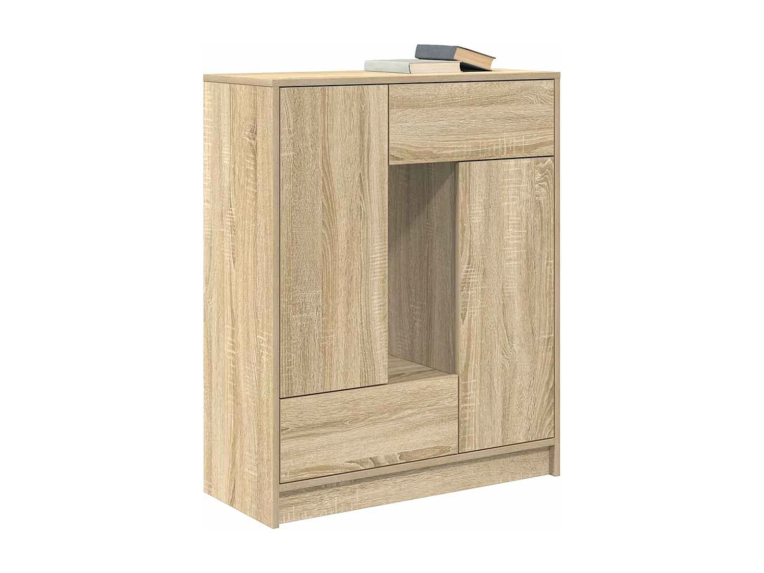 Buffet avec tiroirs et portes chêne sonoma 73x31x90 cm