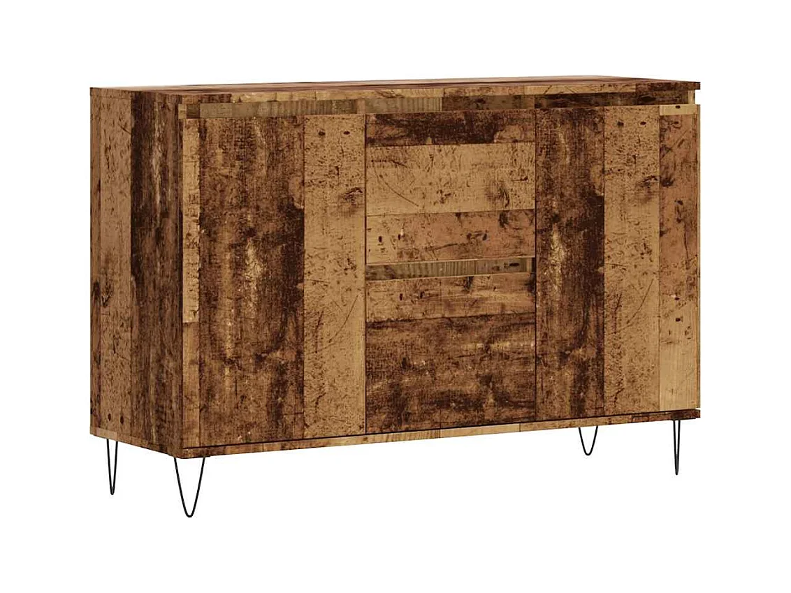 Buffet vieux bois 104x35x70 cm bois d’ingénierie