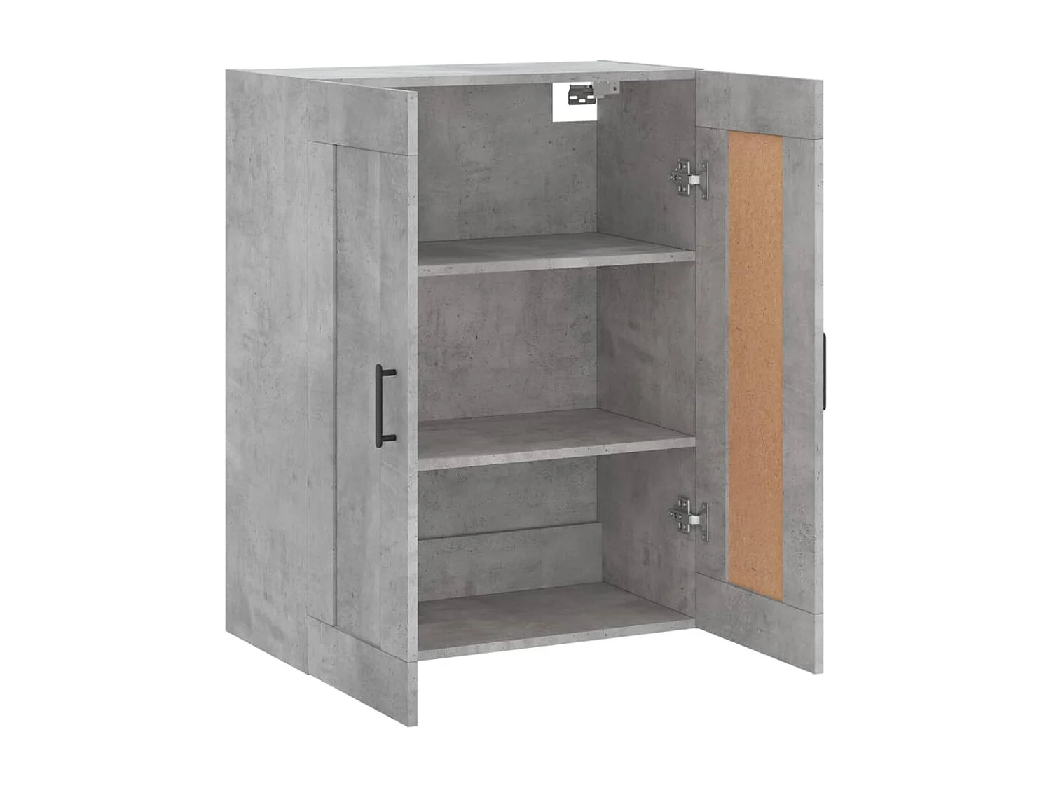 Armoire murale gris béton 69,5x34x90 cm bois d'ingénierie