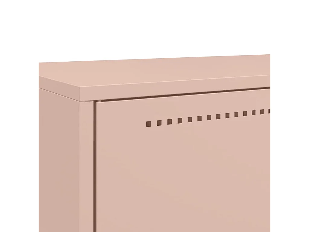 Buffet haut rose 68x39x111,5 cm acier