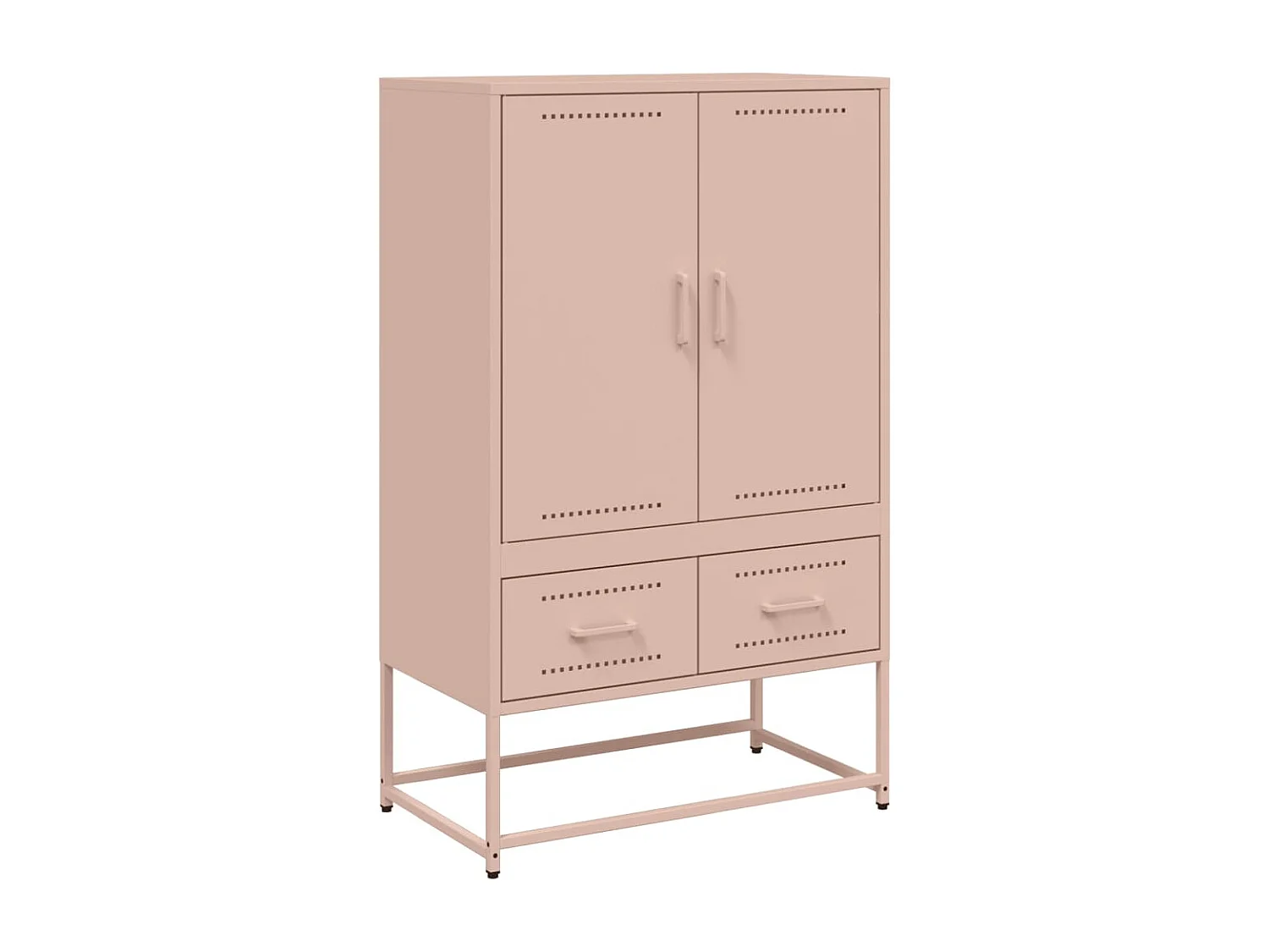 Buffet haut rose 68x39x111,5 cm acier